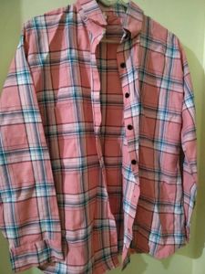Pink Plaid Shirt