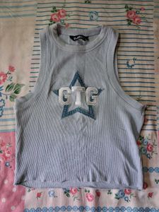 Light Blue GTG Star Graphic Tank Top