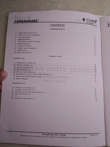 LLM Entrance Examination Study Material