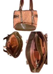 vintage Textured Tote Bag