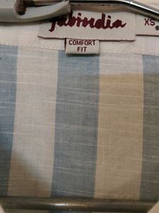 Striped Blue and White Kurta