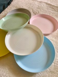 (New) Ikea Pastel Snack Plates x6