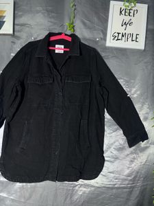 Zara Black Denim Jacket
