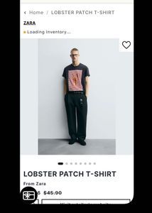 Zara Lobster Patch Tee