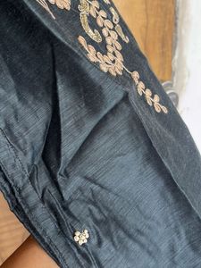 Embroidered grey Kurta