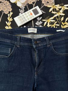 Classic Dark Wash Denim Jeans