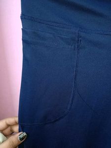 Navy Flare Leggings