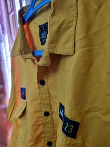 Men's Mustard Yellow Casual Shirt