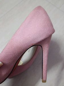 Elegant Pink Suede Stiletto Heels