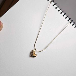 Gold Heart Anti-Tarnish Pendant Necklace