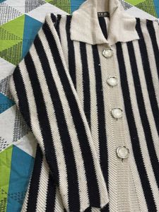 Striped Knit Cardigan