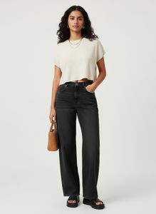 Washed black Denim Jeans