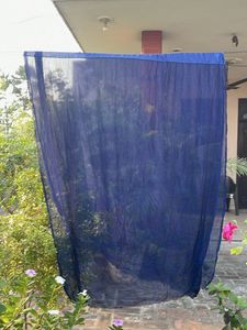 Sheer Navy Blue Dupatta