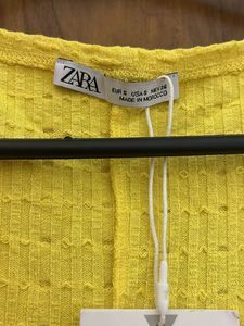 Zara Bright Yellow Wrap Playsuit