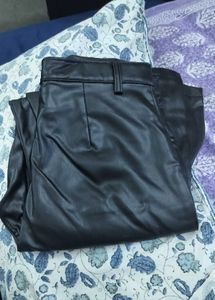 Black Faux Leather Pants