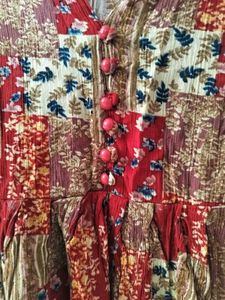 colour full Bohemian Patchwork Kurta Top