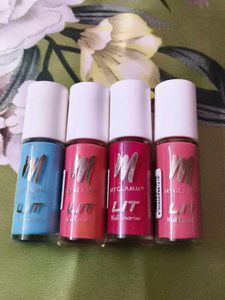 myglamm lit pack of 4 nail polish