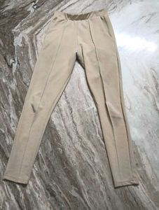 Stylish Beige Slim Fit Pants