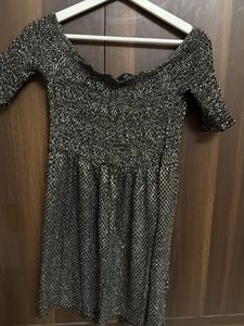 Cute black And silver Dress For party
