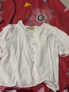 Chic White Puff Sleeve Top