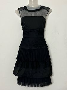 Pintresty Chic Black Ruffled Dress
