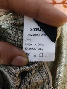 New Cowl Neck Metallic Dress