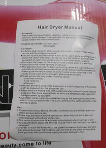 NOVA NV-6130 Hair Dryer/Blower, 1800 Watt