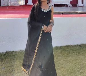 Elegant Black Kurta Set with Dupatta