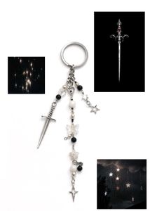 Sword & Star Charm Keychain