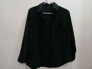 Classic Black Button-Down Shirt