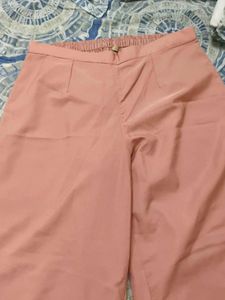 Women's Peach Palazzo Pants