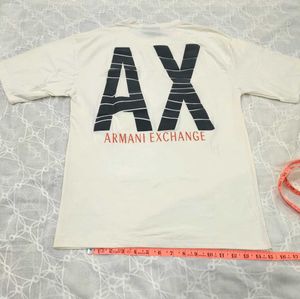 brand armani exchange White T-Shirt