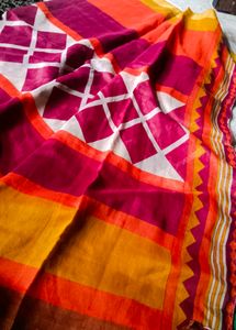 Maroon Cotton Silk Blend