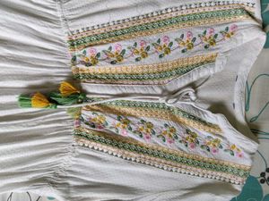 Boho Embroidered White Dress