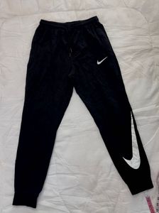 Nike Black Swoosh Joggers