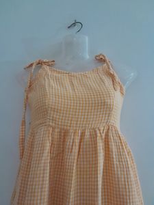 Orange Casual Dress (Women's)