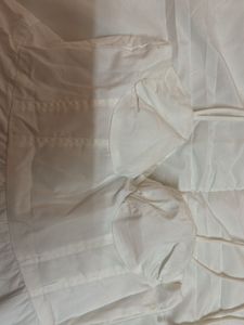 Tie-Top White Poplin Summer Dress