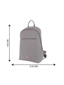 Baggit L Greedy purple solid laptop backpack