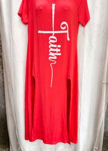 1237. Coral sexy bodycon