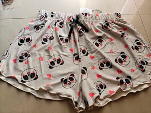 Cute Panda Pajama Shorts