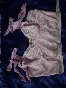 Lace baby pink Corset top