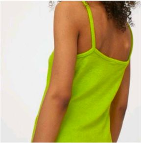 H&amp;m  Lime Green Mini Dress