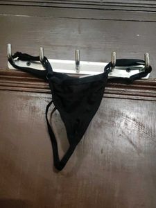 combo of 2 Black Thong and red