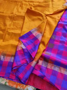 Co-optex Checkered Silk Saree