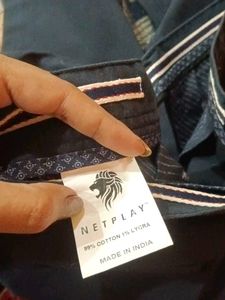 Men's Navy Blue Chinos