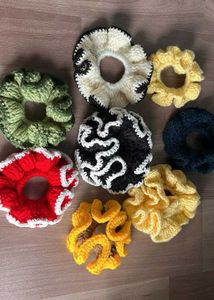 crochet scrunchies