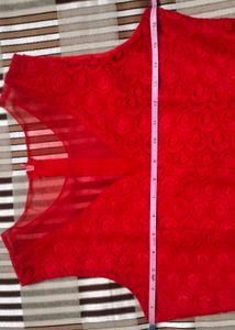 💅SWEETHEART RED FIT&amp;FLARE NET DRESS💅MUST HAVE💋