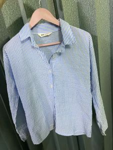 women’s Striped H&amp;M Button-Down Shirt