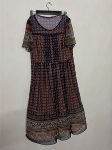 Bohemian Print Midi Dress