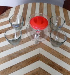 Glass Pitcher with 4 Glasses Set